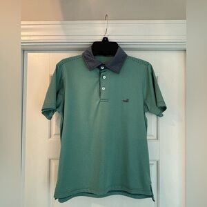 Southern Marsh Green and Gray Polo Shirt